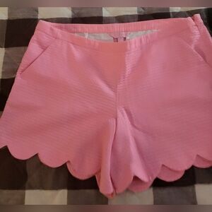 Lilly Pulitzer Pink Scalloped Hem Women's Shorts